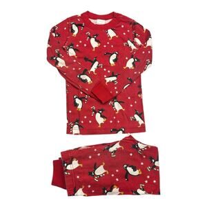 Kids Hanna Andersson Red Penguin Pajamas